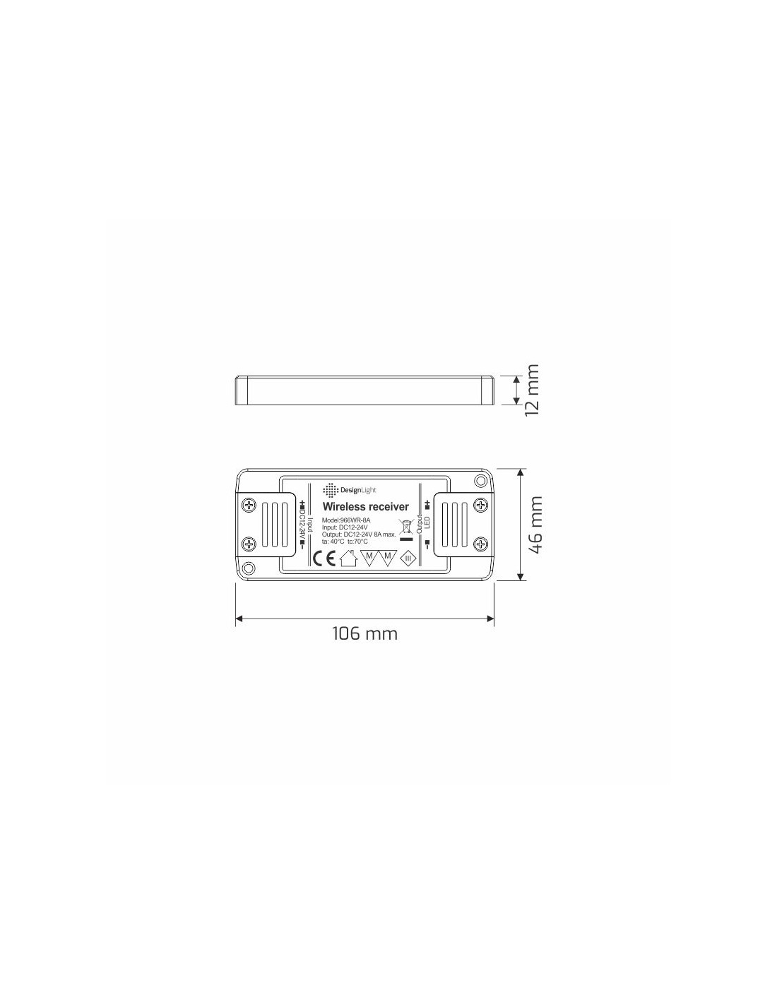 Kit OLI - Controlador de RF com interruptor e dimmer