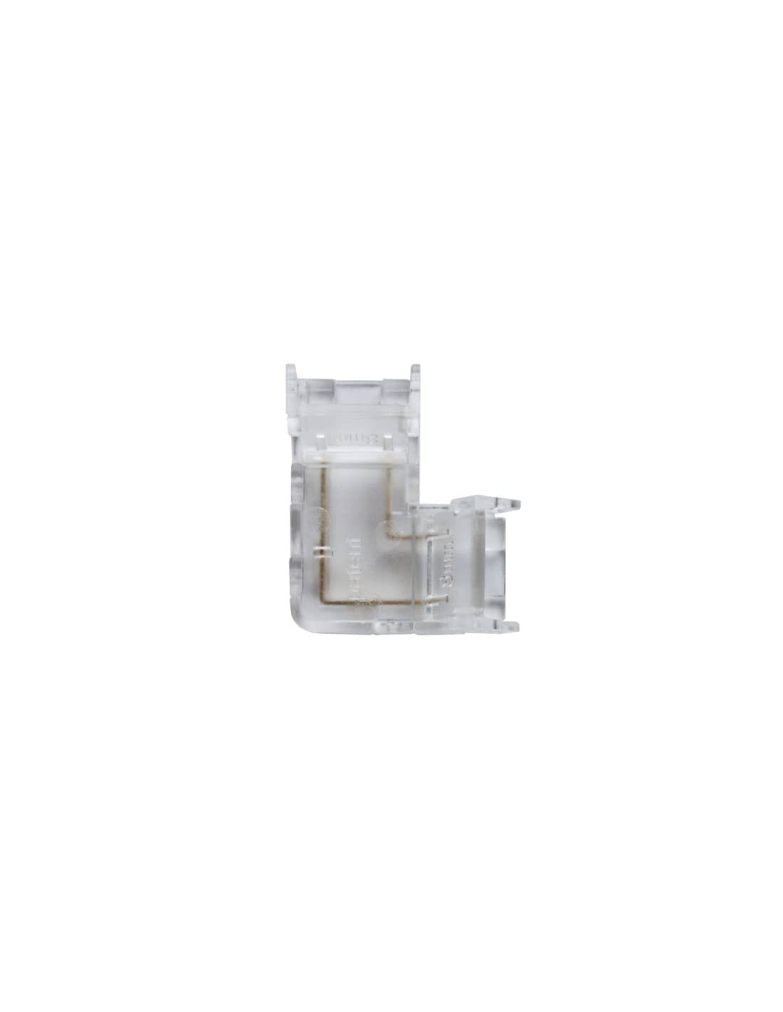 Mini conector angular para tiras COB de 8 mm