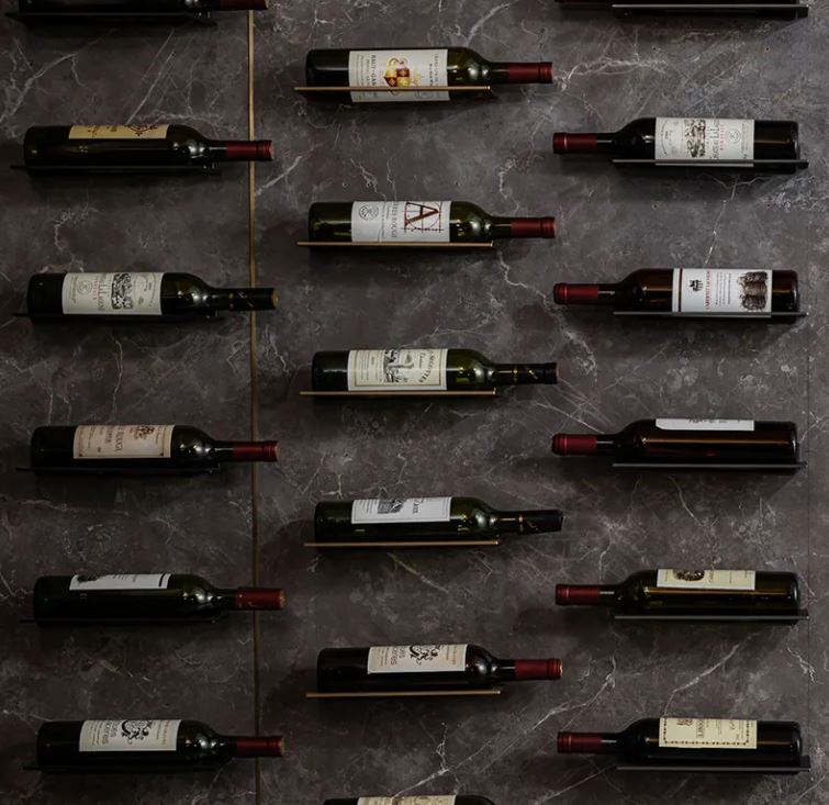 Suporte p/ Garrafa De Vinho Titânio
