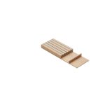 PORTA TALHERES MODULAR (PORTA FACAS) CARVALHO 150X472X33MM