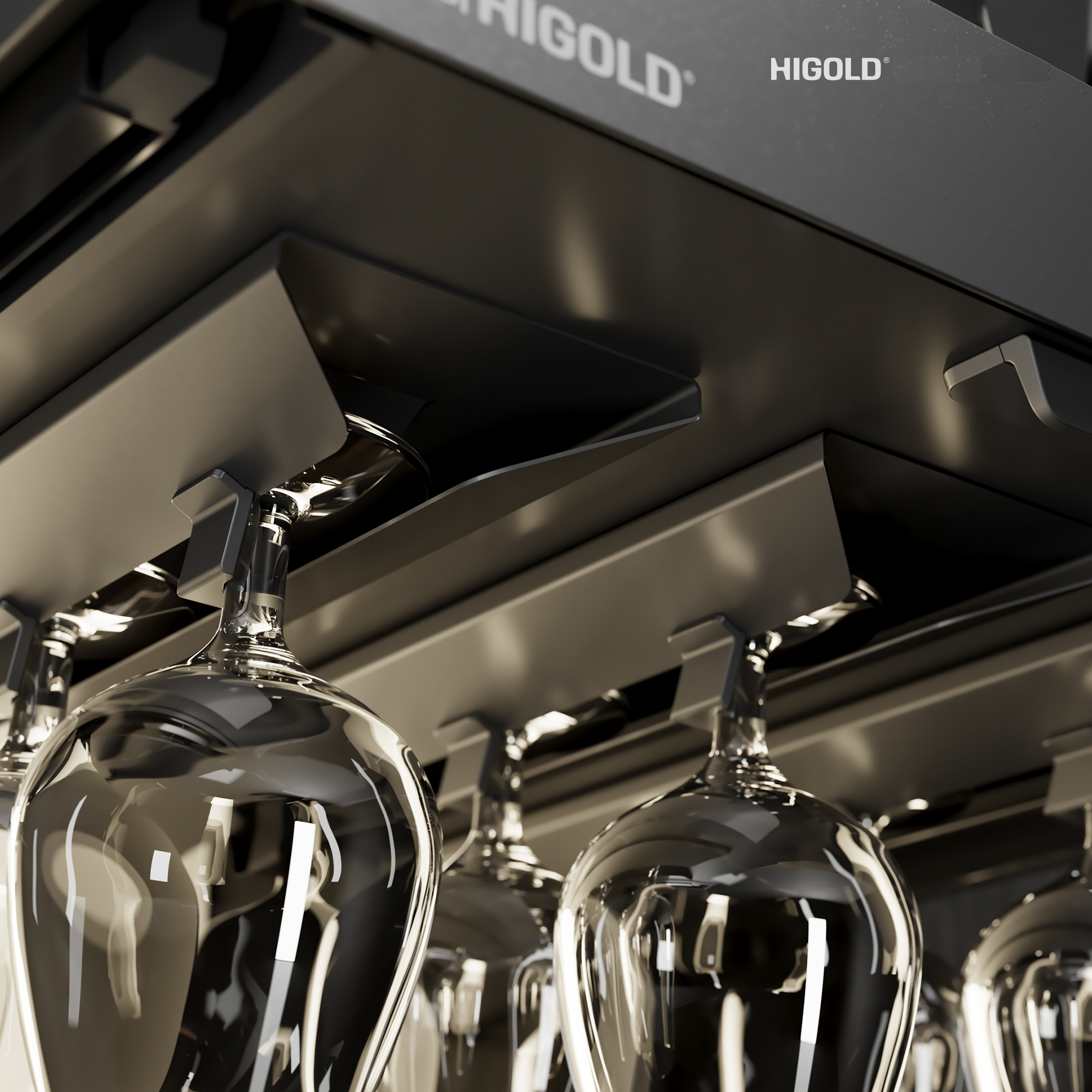 GAVETA STORAGE & WINE GLASS HIGOLD M600MM