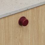 Puxador Colette Vermelho Marrom Brilhante