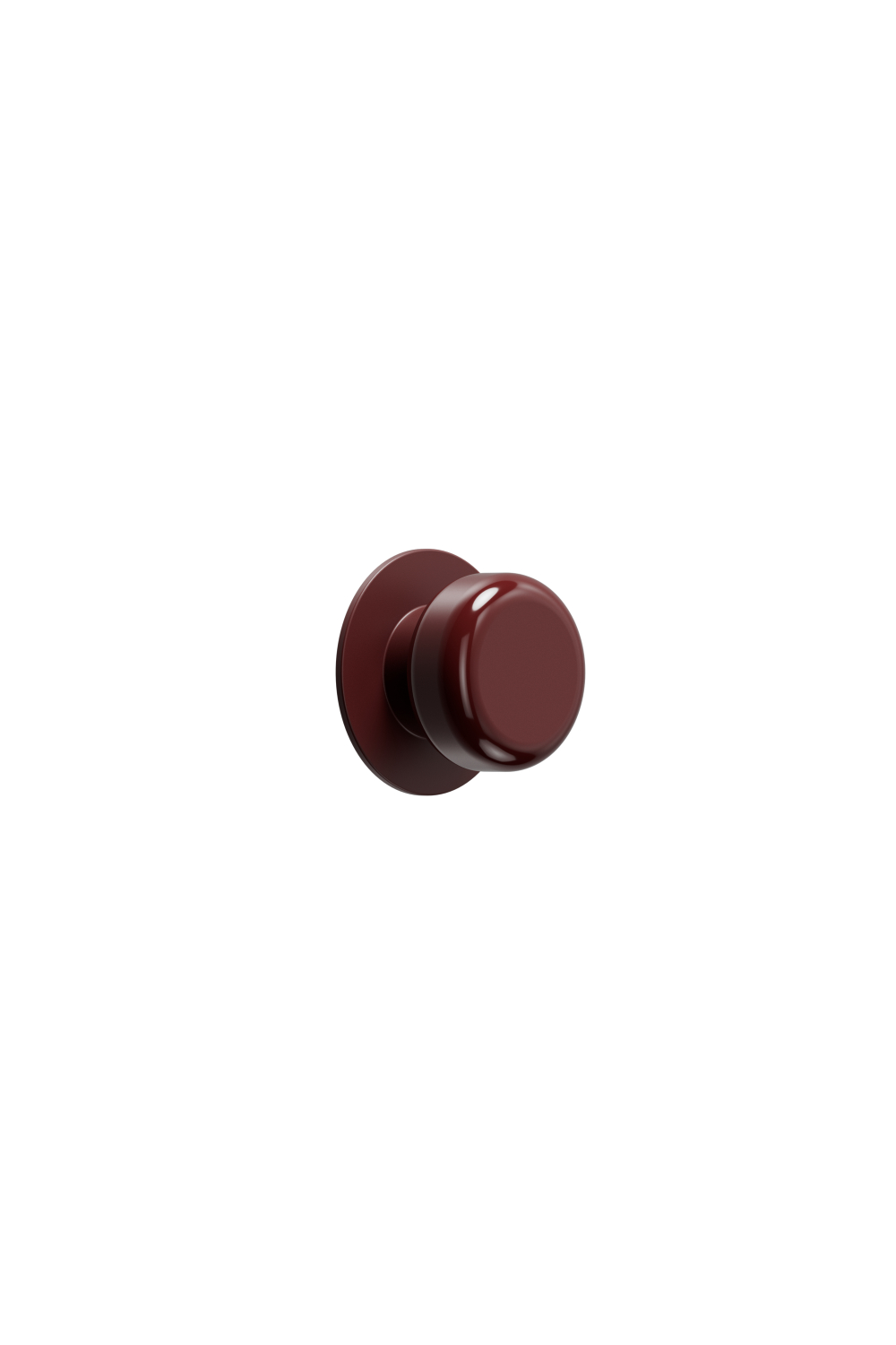 Puxador Colette Vermelho Marrom Brilhante